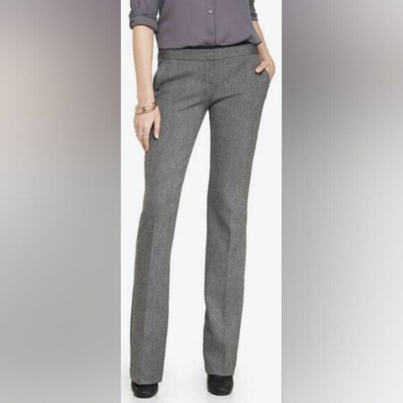 🔺️Express Black & White Columnist Pants Size 0/24 - Picture 1 of 10